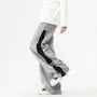 Drawstring Waist Two Tone Wide Leg Sweatpants