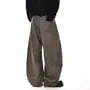 Mid Rise Plain Paneled Wide Leg Jeans