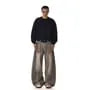 Mid Rise Washed Wide Leg Jeans