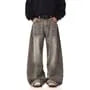 Mid Rise Washed Wide Leg Jeans