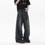 Mid Rise Washed Wide Leg Jeans