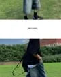 Washed Wide-Leg Denim Jorts