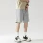 Drawstring Waist Plain Shorts