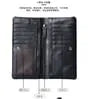 Faux Leather Zip Long Wallet