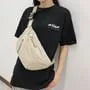 Plain Canvas Belt Bag