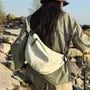 Plain Fabric Crossbody Bag