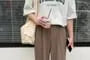 High Waist Plain Wide Leg Dress Pants