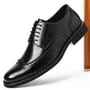 Lace-Up Wingtip Brogue Derby Shoes
