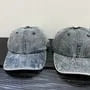 Distressed Denim Baseball Cap