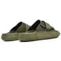 Platform Faux Leather Slide Sandals