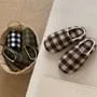 Gingham Home Slippers