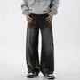 High Waist Washed Wide Leg Jeans