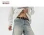 High Waist Washed Wide Leg Jeans