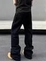 High Waist Plain Wide Leg Jeans