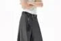 Mid Rise Plain Wide Leg Dress Pants
