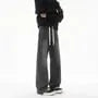 High Waist Washed Wide Leg Jeans