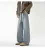 High Waist Washed Wide Leg Jeans