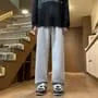 Drawstring Waist Loose Fit Sweatpants