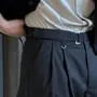 High Waist Plain Wide Leg Dress Pants