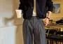 High Waist Plain Wide Leg Dress Pants