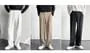 Plus Size Mid Rise Plain Straight Leg Dress Pants (28-38")