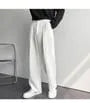 Plus Size Mid Rise Plain Straight Leg Dress Pants (28-38")