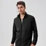 Stand Collar Plain Zip Windbreaker