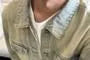 Collared Washed Button-Up Denim Jacket