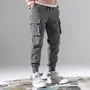 Drawstring Waist Plain Fleece-Lined Tapered Cargo Pants