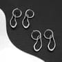 Alloy Hoop Drop Earring / Clip On Earring