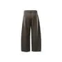 Mid Rise Plain Straight Leg Dress Pants
