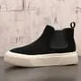 Platform Faux Suede Ankle Chelsea Boots