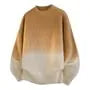 Crew Neck Gradient Sweater