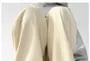 Drawstring Waist Plain Fleece Lined Wide Leg Sweatpants