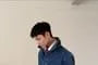 Collared Washed Panel Button Denim Jacket