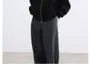 Stand Collar Plain Panel Zip Hoodie