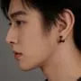 Layered Alloy Huggie Earring / Set