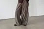 Low Waist Plain Wide Leg Baggy Dress Pants