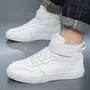 Two Tone Platform Lace-Up Sneakers