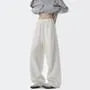 Drawstring Waist Plain Baggy Sweatpants