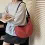 Plain Hobo Crossbody Bag