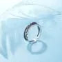 Layered Chain Alloy Open Ring