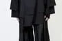 Mock Two-Piece V-Neck Open Front Jacket
