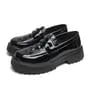 Woven Patent Loafers