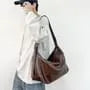 Faux Leather Shoulder Bag