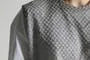 Fish-Scale Textured Knit Vest