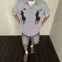 Mid Rise Washed Denim Shorts