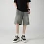 Mid Rise Washed Denim Shorts