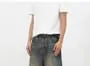 Mid Rise Washed Wide Leg Baggy Jeans